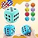 Cotiny 8 Pack 315 Inch Jumbo Dice Set Colorful Soft EVA Foam Dice Large Rounded Edge Dice for Classroom Learning Casino Games Party Math Activities 8 Colors - Image 4