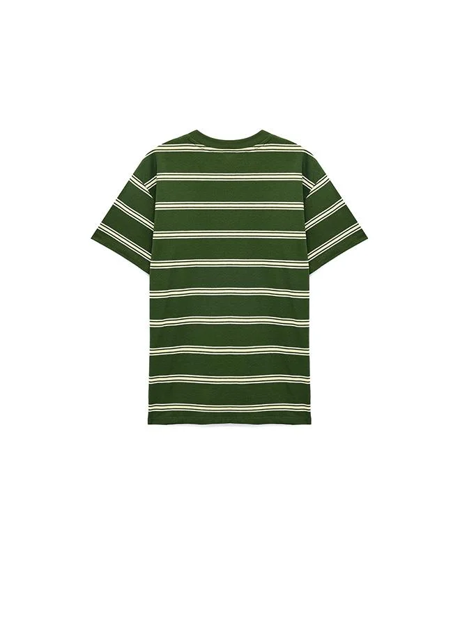 Koton  Striped Oversize T-Shirt for Men | Best Price UAE