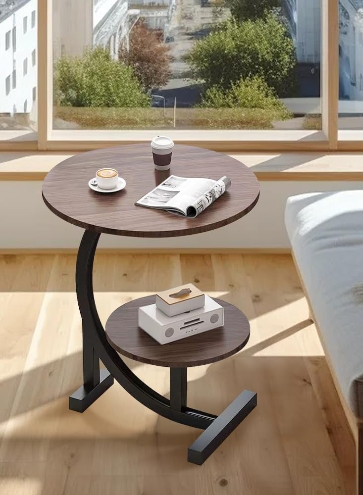 DubaiGallery Light luxury movable mini small table round coffee table for small apartments - Image 3