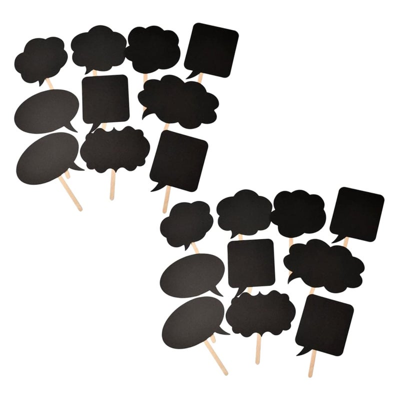 Wedding Photo Props 2 Pack Chalkboard Decorations For Birthday Graduation Party - Image 5