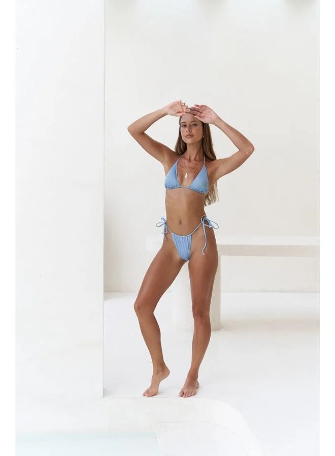 Cahya Strappy Blue Bikini Bottom