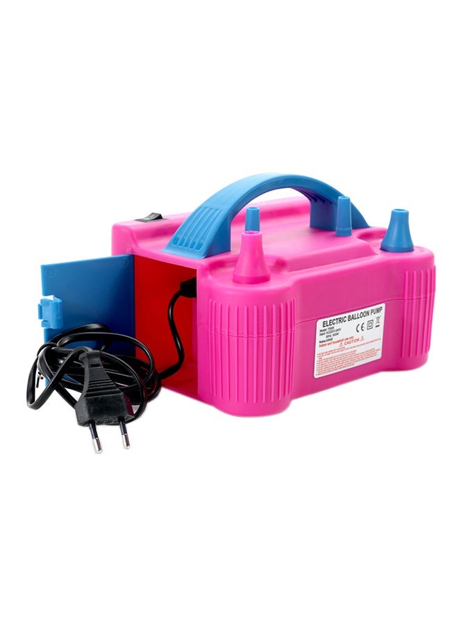 600 W Electric High Power Two Nozzle Air Blower Balloon Inflator Pump Multicolour 