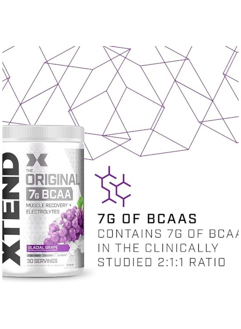 SCIVATION Xtend The Original 7G BCAA Muscle Recovery + Electrolytes,  Glacial Grape Flavour, 30 Servings - Image 2