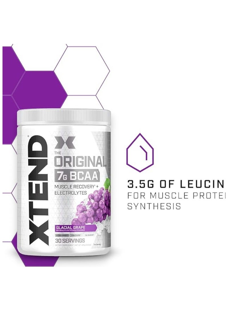SCIVATION Xtend The Original 7G BCAA Muscle Recovery + Electrolytes,  Glacial Grape Flavour, 30 Servings - Image 4