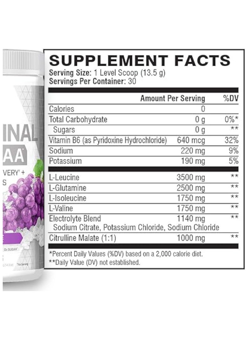 SCIVATION Xtend The Original 7G BCAA Muscle Recovery + Electrolytes,  Glacial Grape Flavour, 30 Servings - Image 3