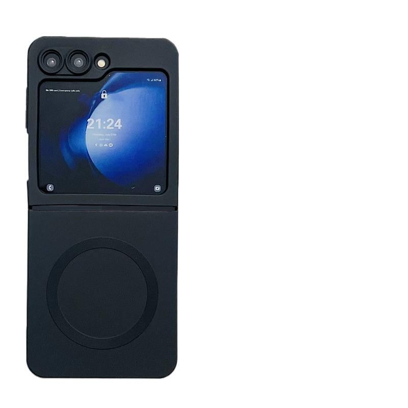 MagSafe Case | Black Silicone | Shockproof Cover for Samsung Galaxy Z Flip 6 - Image 1