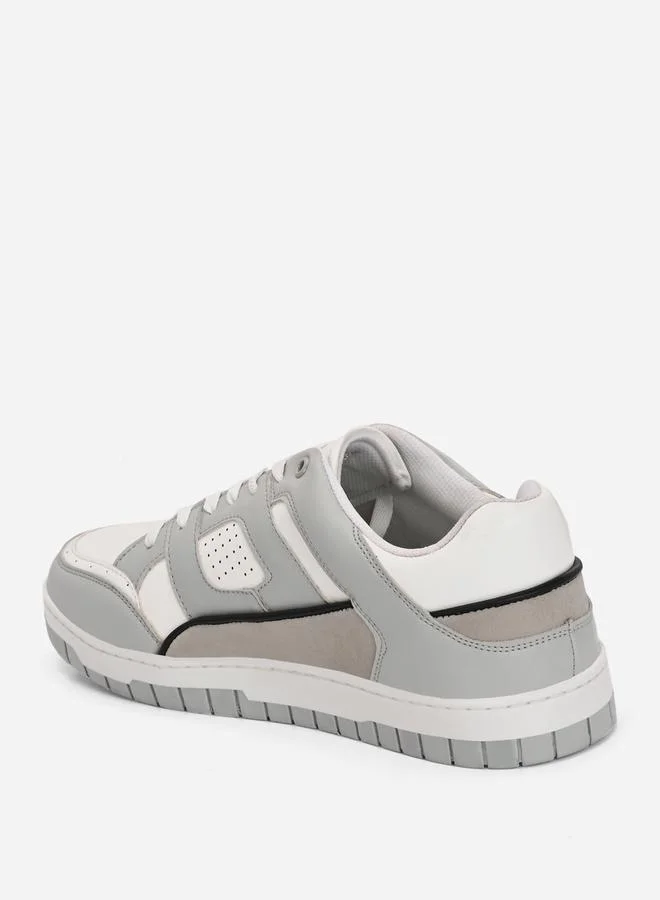 Styli Styli Color Block Court Lace Up Sneakers