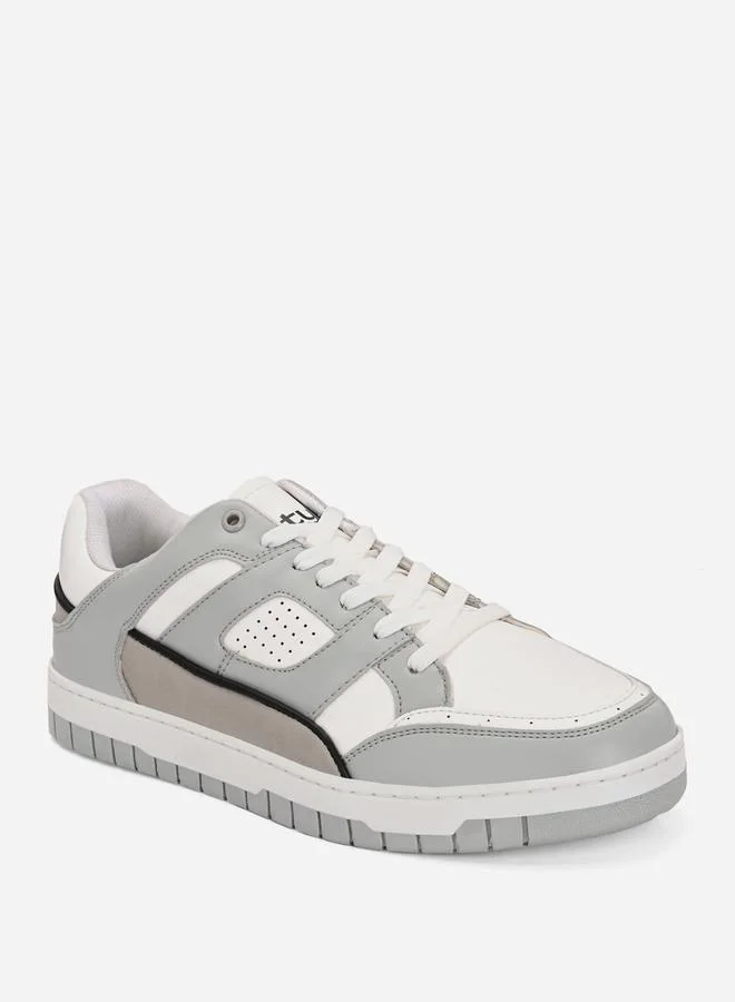 Styli Styli Color Block Court Lace Up Sneakers