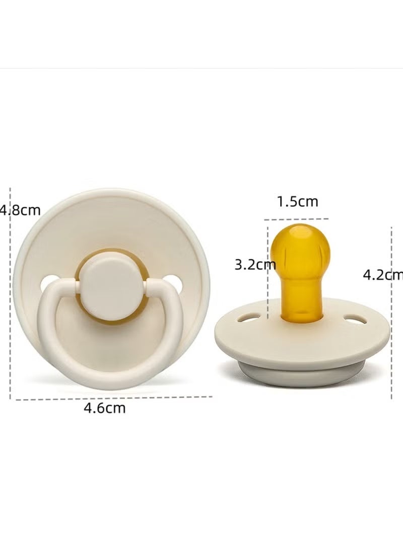 إيكيوك قطعة واحدة من لهاية اللاتكس للأطفال من عمر 3 إلى 6 أشهر باللون البيج - Image 4