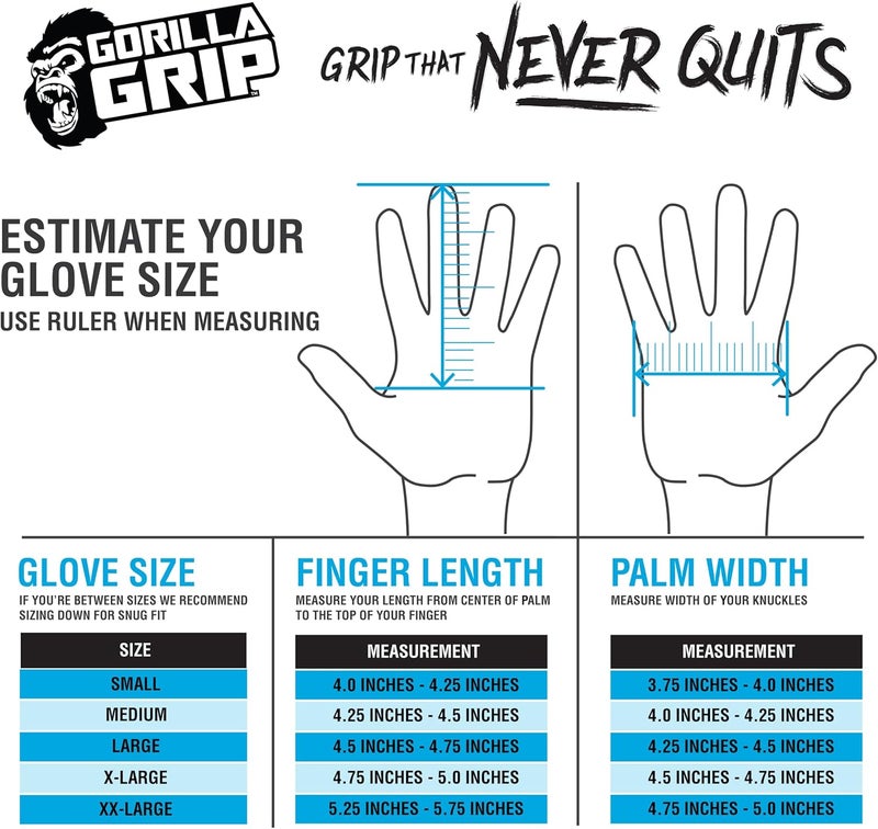 Grease Monkey Large Gorilla Grip Gloves - Black, Pack of 2 - Image 4