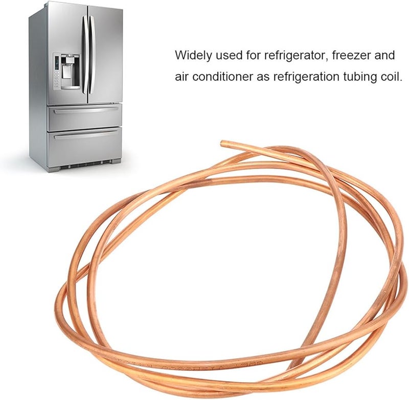 C1100 T2 Soft Copper Refrigeration Tubing 6mm OD 5mm ID 2M Coil for HVAC Freezer Repair - Image 4