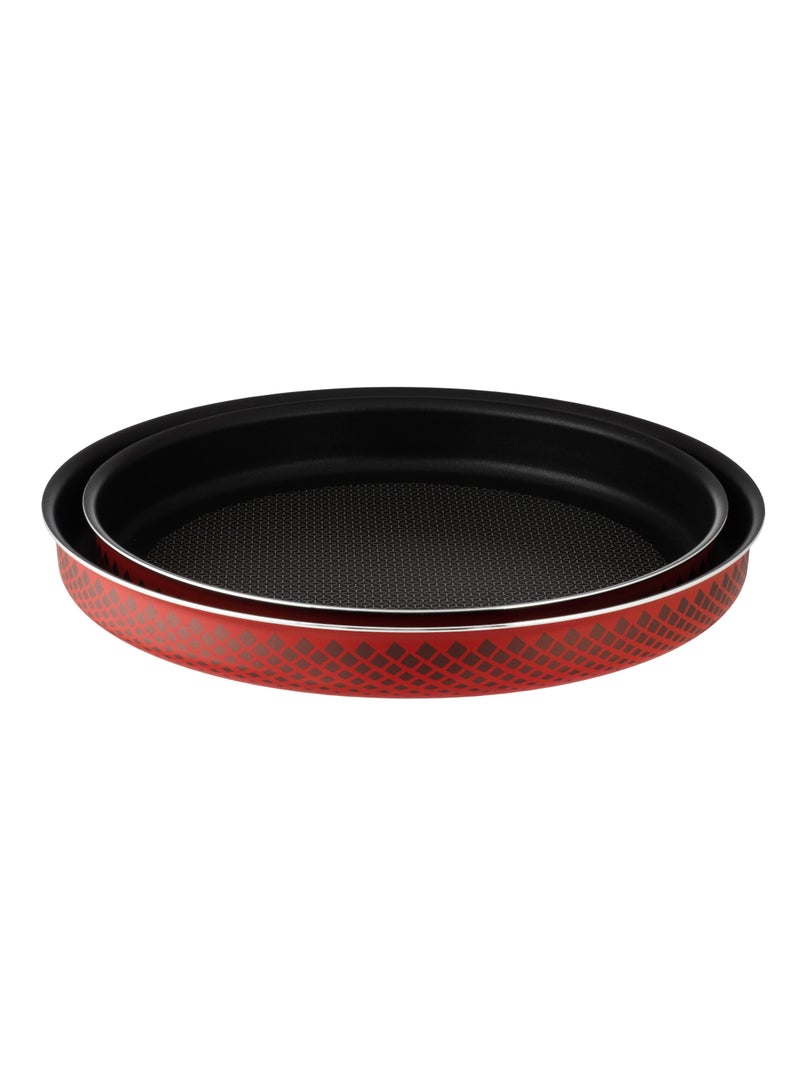 FAST 2-piece oven tray set, coated with non-stick Teflon, large 36 cm and small 32 cm - Image 1