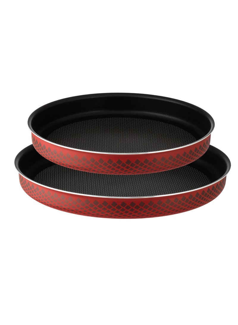 FAST 2-piece oven tray set, coated with non-stick Teflon, large 36 cm and small 32 cm - Image 2