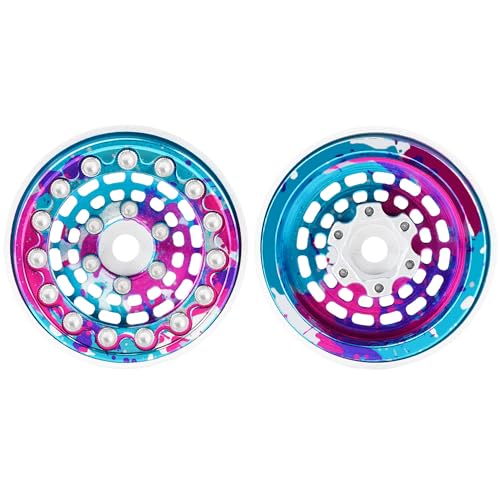 TCRC 4PCS Splash Anodizing Aluminum Deep Dish 10 Inch Beadlock Wheels Hubs for 124 Axial SCX24 TRX4M FCX24 Redcat Ascent18 HPI Venture18 118 RC Crawler Car Upgrades - Image 5