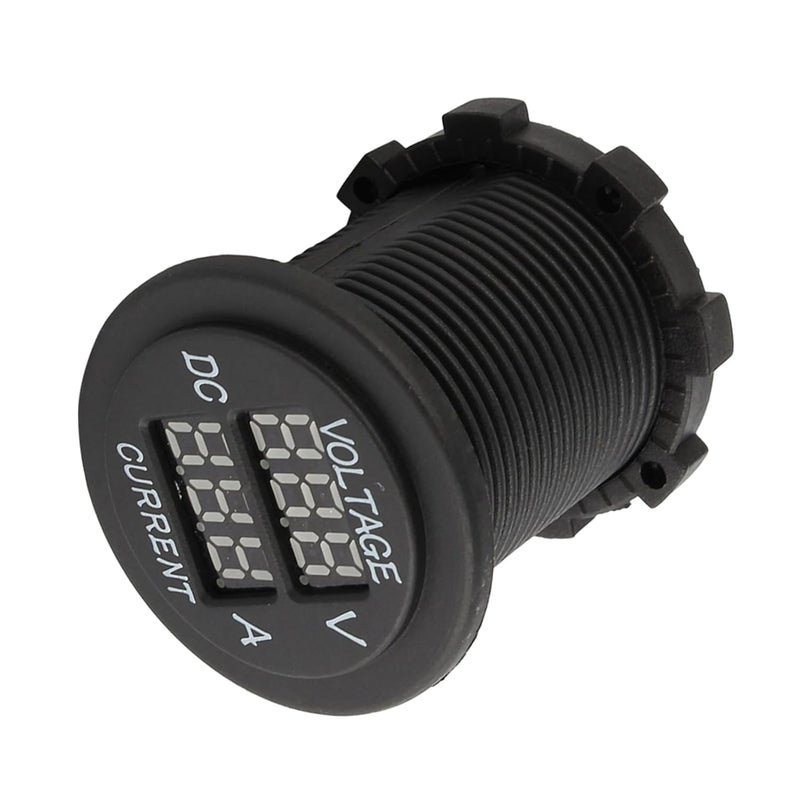 HUIOP 12-24V Dual LED Digital Voltmeter Ammeter for Car Motorcycle - High Precision Amp Volt Meter Guage for Fulltime Attention to Battery - Image 2