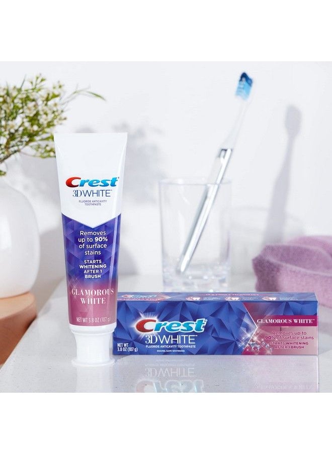 Crest Toothpaste 3D Glamorous White Mint (Packaging May Vary) 38 Oz Pack Of 4  - Image 5