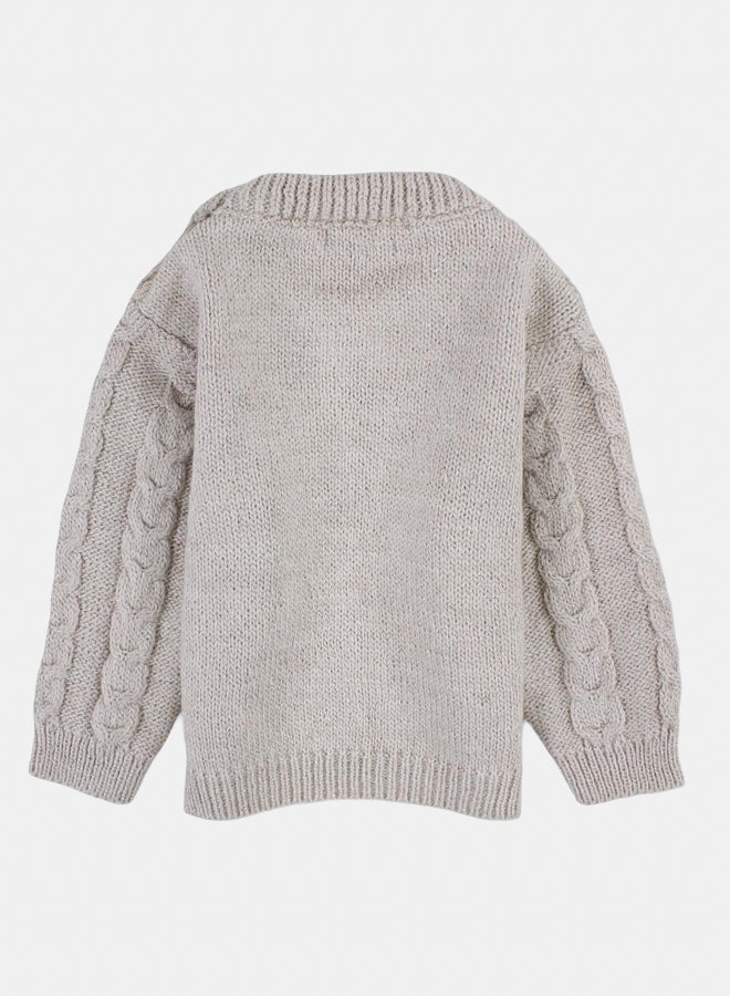 Pompelo Baby Girls Wool Pullover - Image 2