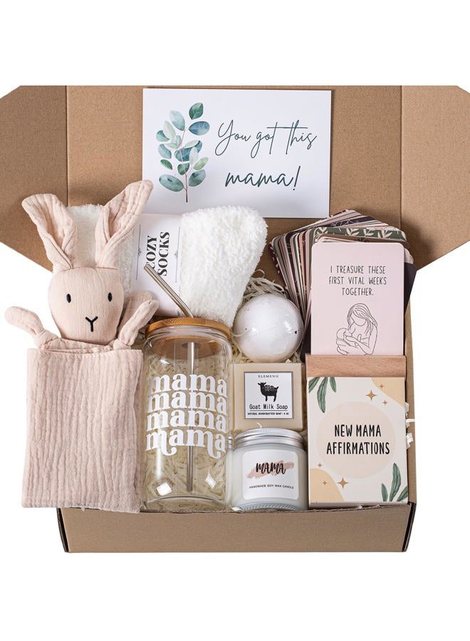 ELEMENU Set of 8 Gifts for New Mom After Birth, Postpartum Gifts for Mom, After Birth After Childbirth, Essential Gifts for Mom, Pregnancy Gifts for First Moms, Future - Image 1
