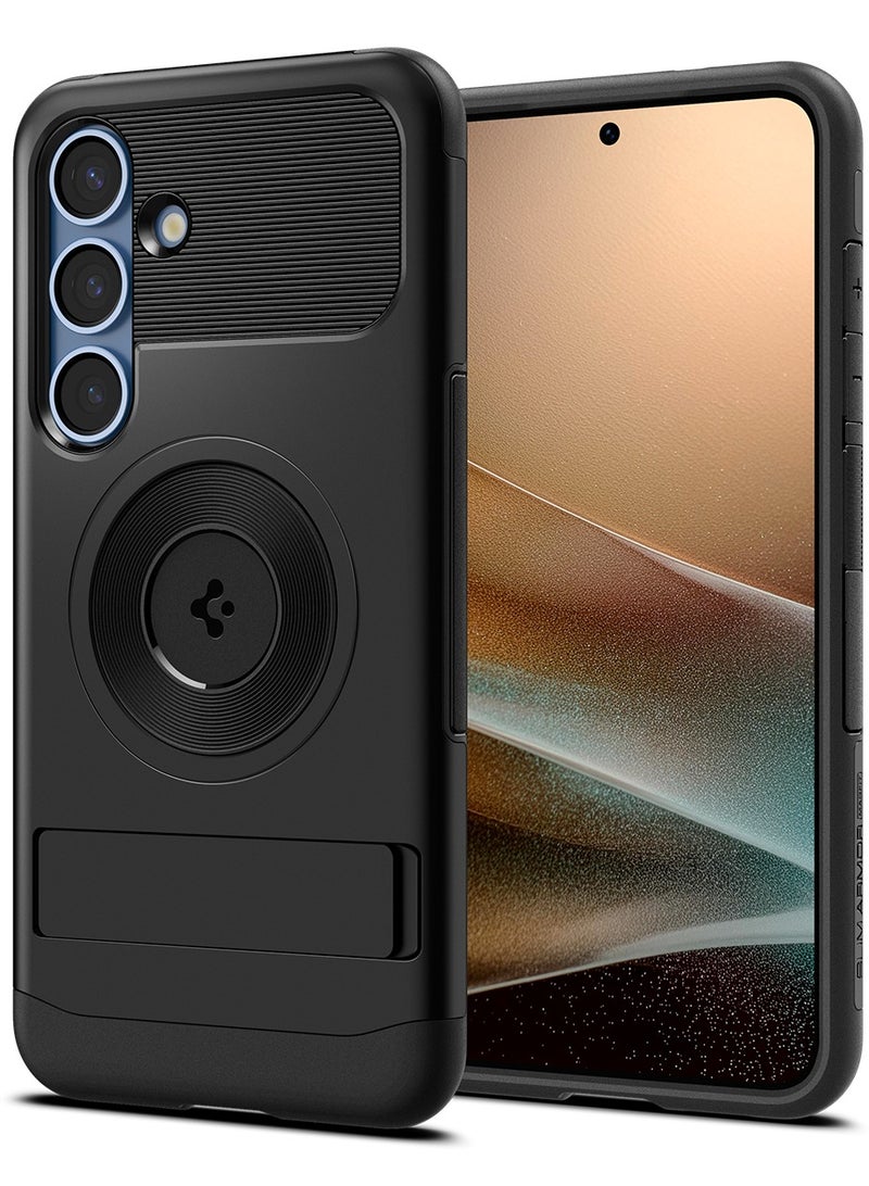 Spigen Slim Armor Magfit for Samsung Galaxy S25 PLUS Case Cover MagSafe with Kickstand (2025) - Black - Image 1