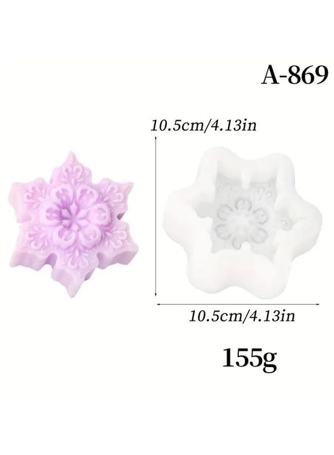 White Christmas Tree Candle Mold DIY Silicone For Wax Plaster Resin Crafts - Image 4