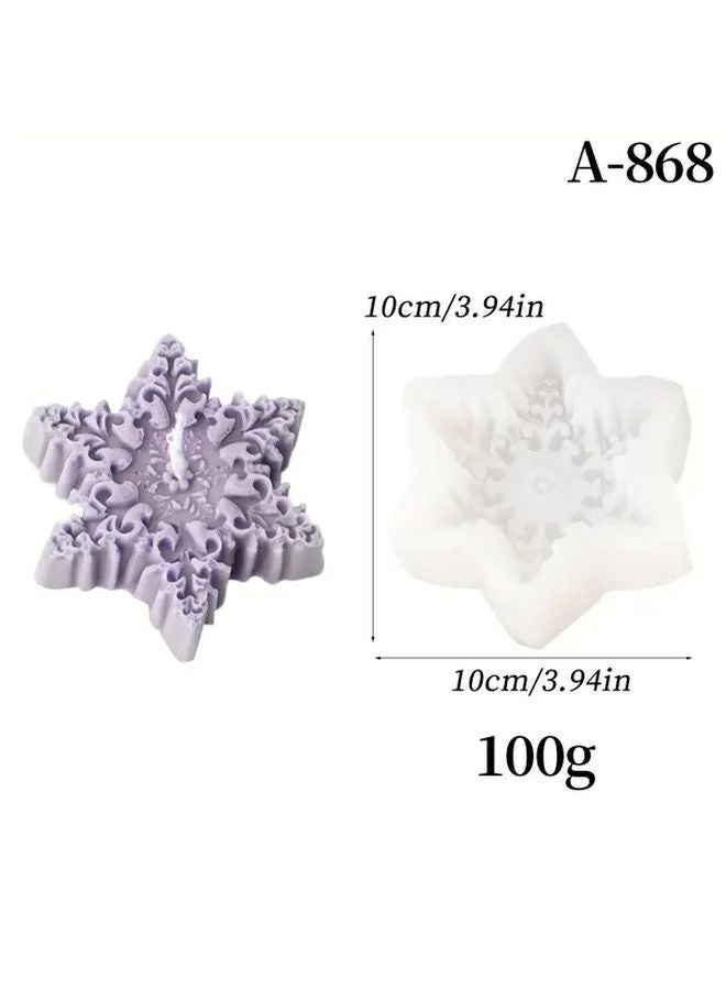 White Christmas Tree Candle Mold DIY Silicone For Wax Plaster Resin Crafts - Image 3