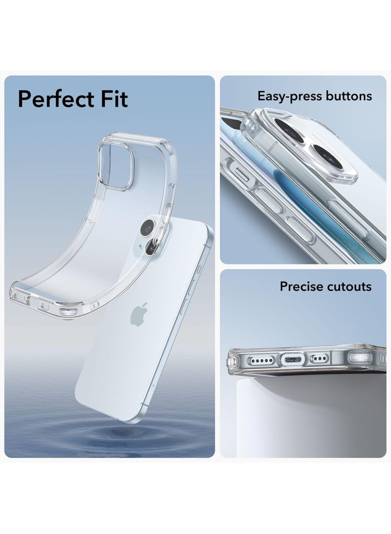 Silicone Protective Back Case Cover For Apple iPhone 15 - Clear - view 5