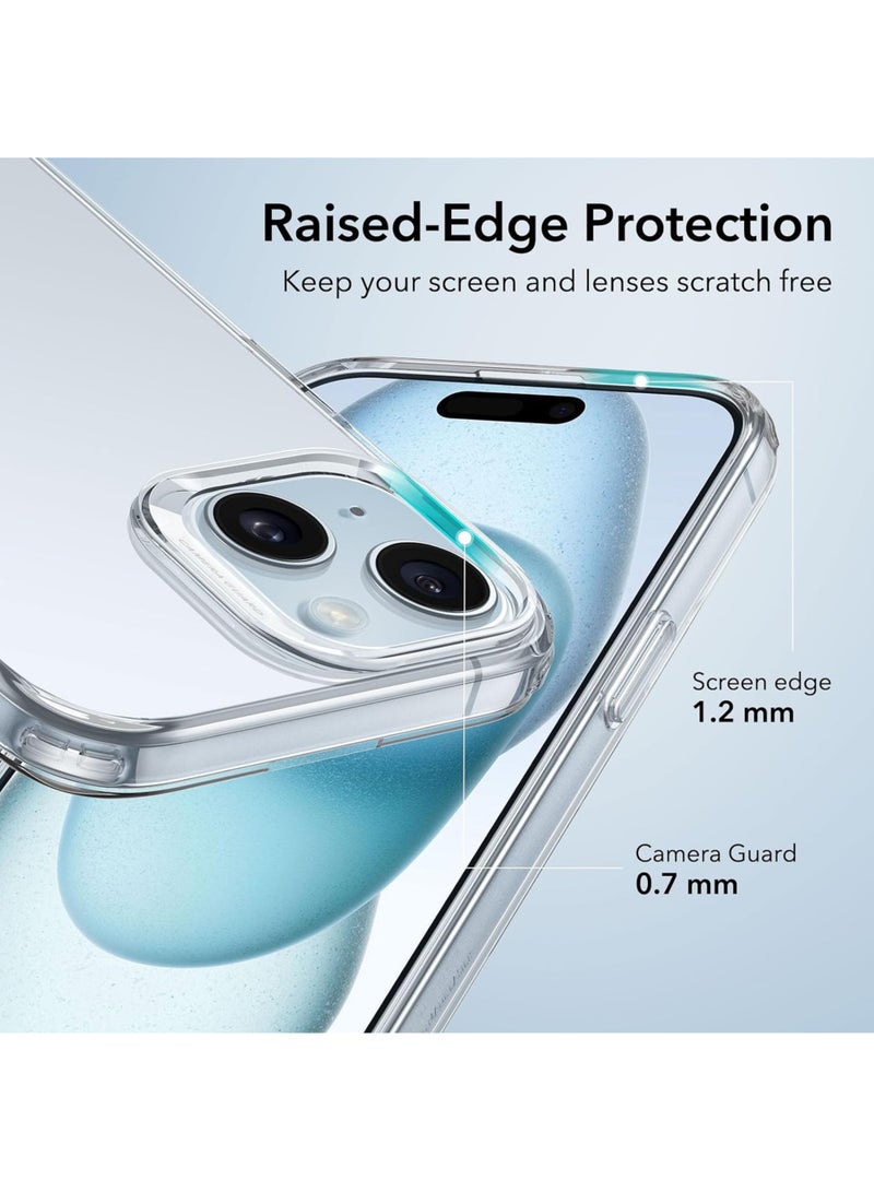 Silicone Protective Back Case Cover For Apple iPhone 15 - Clear - view 4