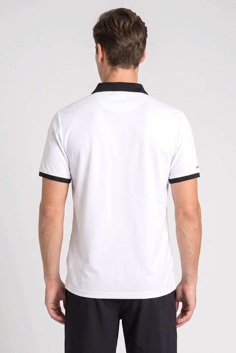 SKECHERS Men Sportswear Fit Short Sleeve Golf Polo Shirt, White - Image 4