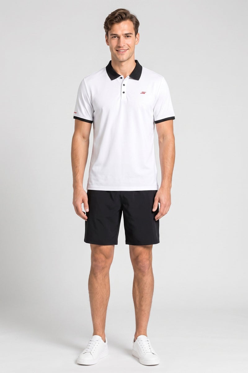 SKECHERS Men Sportswear Fit Short Sleeve Golf Polo Shirt, White - Image 2