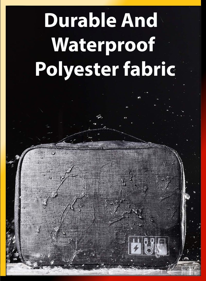 دي بلو ملحقات الإلكترونيات منظم الكابلات حقيبة السفر حقيبة حمل عالمية مقاومة للماء لشحن أجهزة الكمبيوتر المحمول المحمولة مستحضرات التجميل مجوهرات الهاتف USB SD بطاقة تخزين الأعمال السفر حقيبة الأدوات السياحي - Image 4