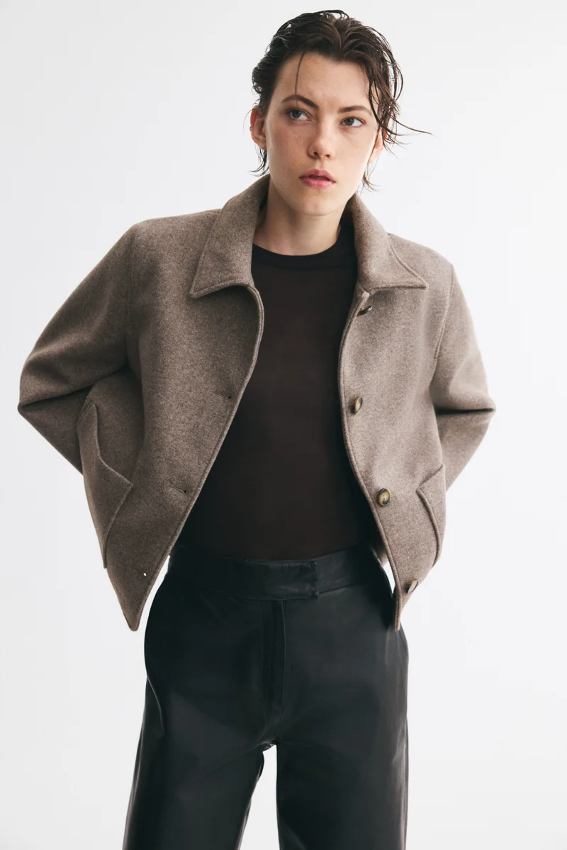 Short felted jacket