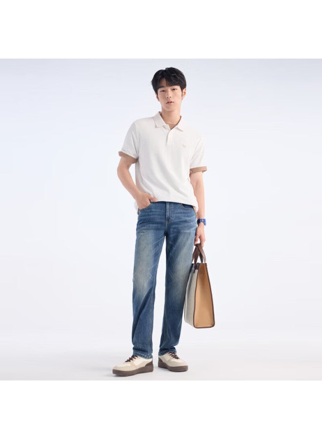 Joeone Men's Jeans Air Denim Basic Edition Summer Thin Lightweight Comfortable Pants Men - Image 1