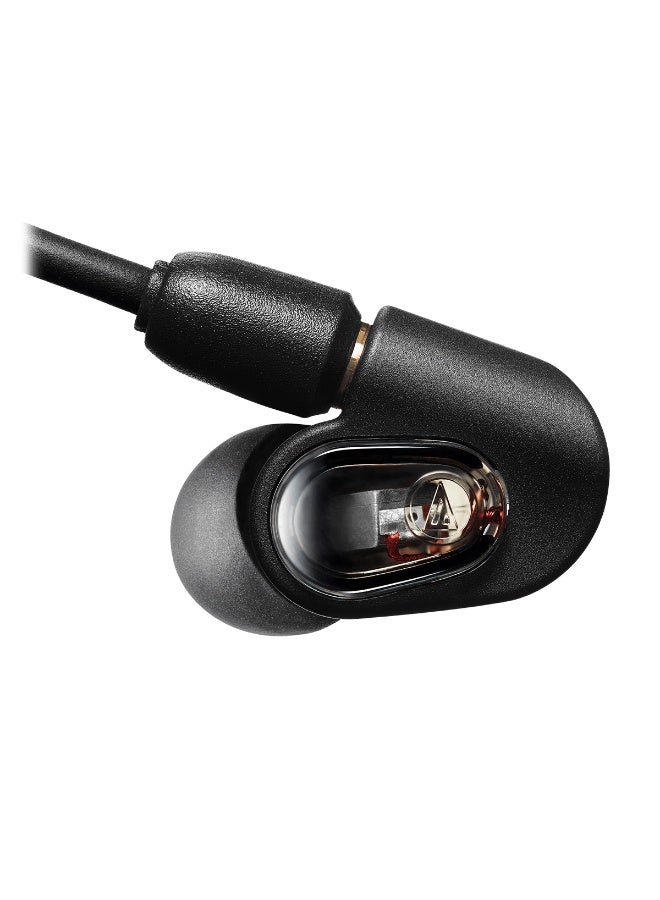 أوديو تكنيكا ATH-E50 Professional In-Ear Monitor Headphones Black - Image 4