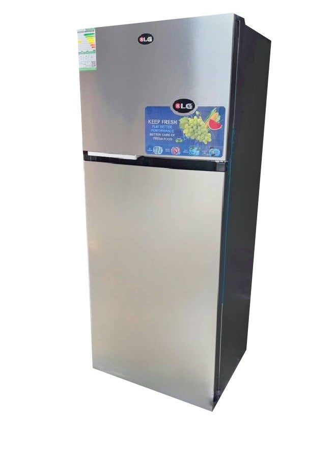 KLG Double Door Steam Refrigerator - 11.4 Feet - Steel - Silver - KLG-NR350 - Image 2