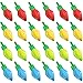 Deermon Multicolored Xmas Light Bulb Foil Balloon 24 Pack Red Blue Gold Green Christmas Light Bulb Decor Balloons for Christmas Party Living Room Stairs Festival Holiday Birthday Party Decoration - Image 2