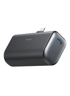REBENUO Anker Portable Charger with Built-in Lightning Connector MFi Certified Battery Pack 5,000mAh 12W Compatible with iPhone 14/14 Pro / 14 Plus / 14 Pro Max iPhone 13 and 12 Series (Black)  - Image 2