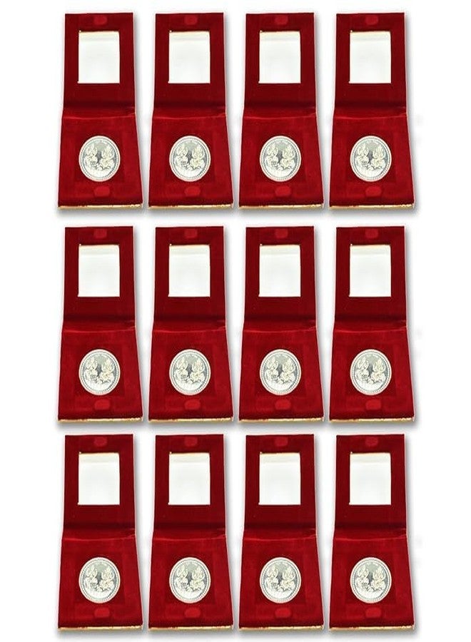 RELBEES Silver Plated Laxmi Ganesh Coin Set, 10 Grams Each, Pack of 12, Perfect for Diwali and Corporate Gifts - Image 1