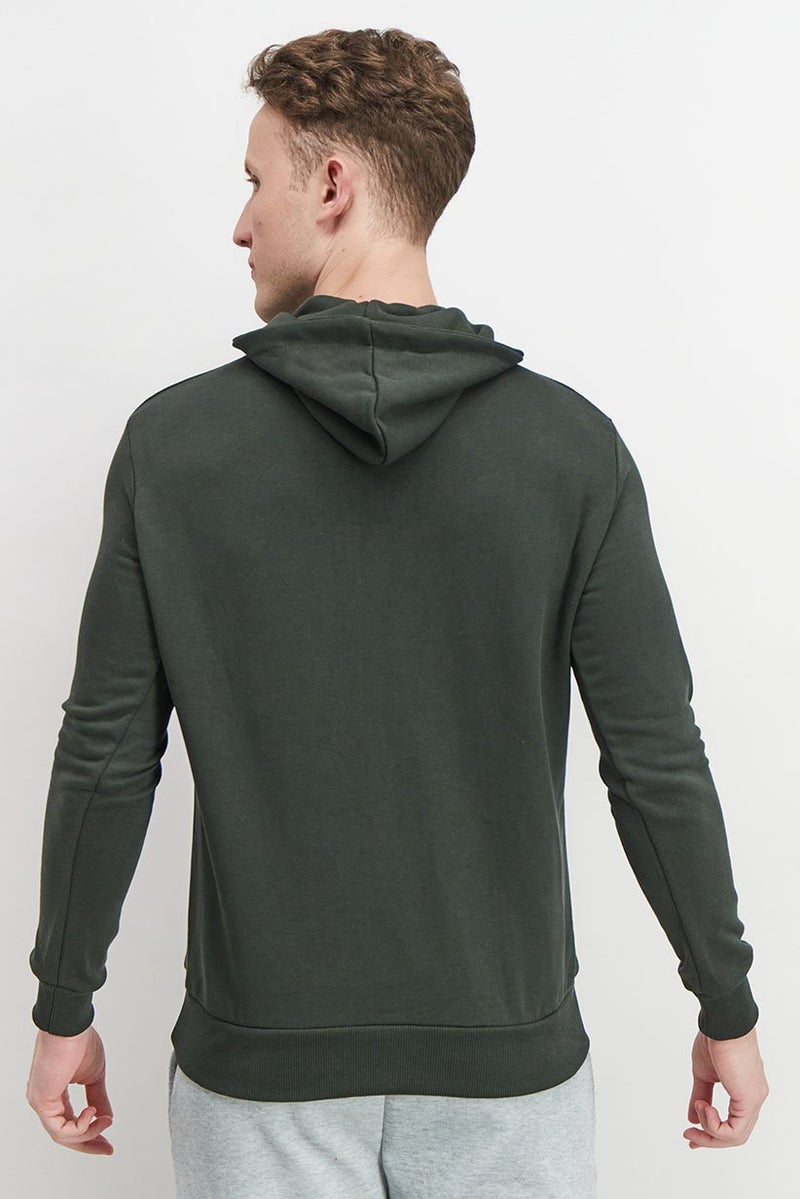 Baldinini Men Hooded Long Sleeve Sweatshirt, Green - Image 3