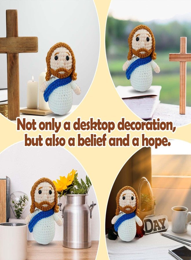 RVEAFA Mini Crochet Jesus Figures Gifts for Women Faith Cute Jesus Plush Christian Stuff Easter Basket Religious Gifts for Kids Christian Gift for Easter, Birthday, Prayer Room Essentials - Image 5
