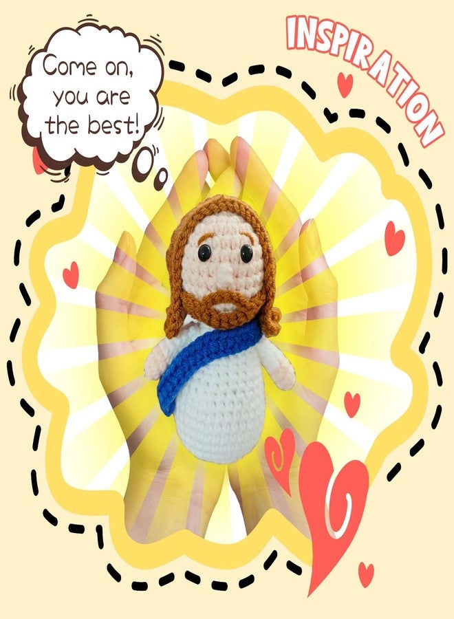 RVEAFA Mini Crochet Jesus Figures Gifts for Women Faith Cute Jesus Plush Christian Stuff Easter Basket Religious Gifts for Kids Christian Gift for Easter, Birthday, Prayer Room Essentials - Image 4
