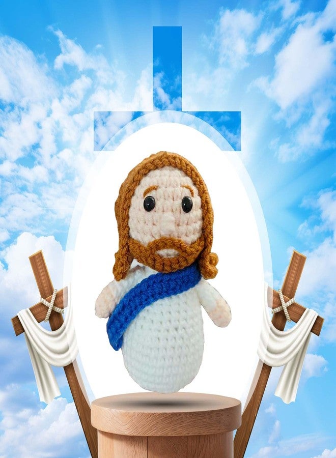 RVEAFA Mini Crochet Jesus Figures Gifts for Women Faith Cute Jesus Plush Christian Stuff Easter Basket Religious Gifts for Kids Christian Gift for Easter, Birthday, Prayer Room Essentials - Image 3