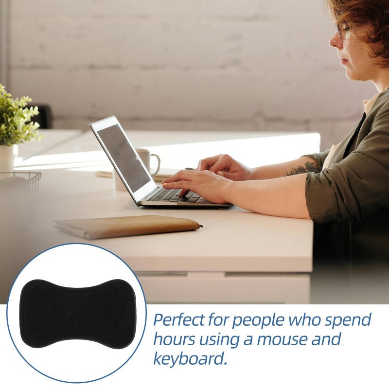 Ergonomic Memory Foam Keyboard Wrist Rest Pad For Office And Home Use Black - Image 4