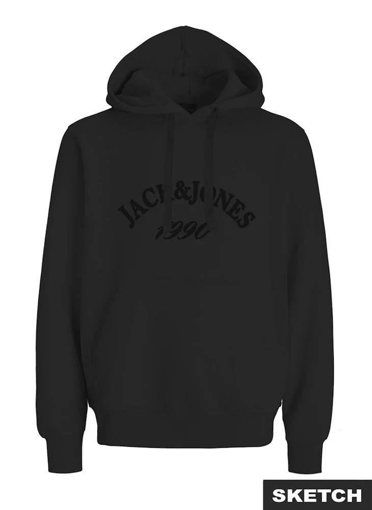 JACK & JONES Logo Regular Fit Pullover Hoodie