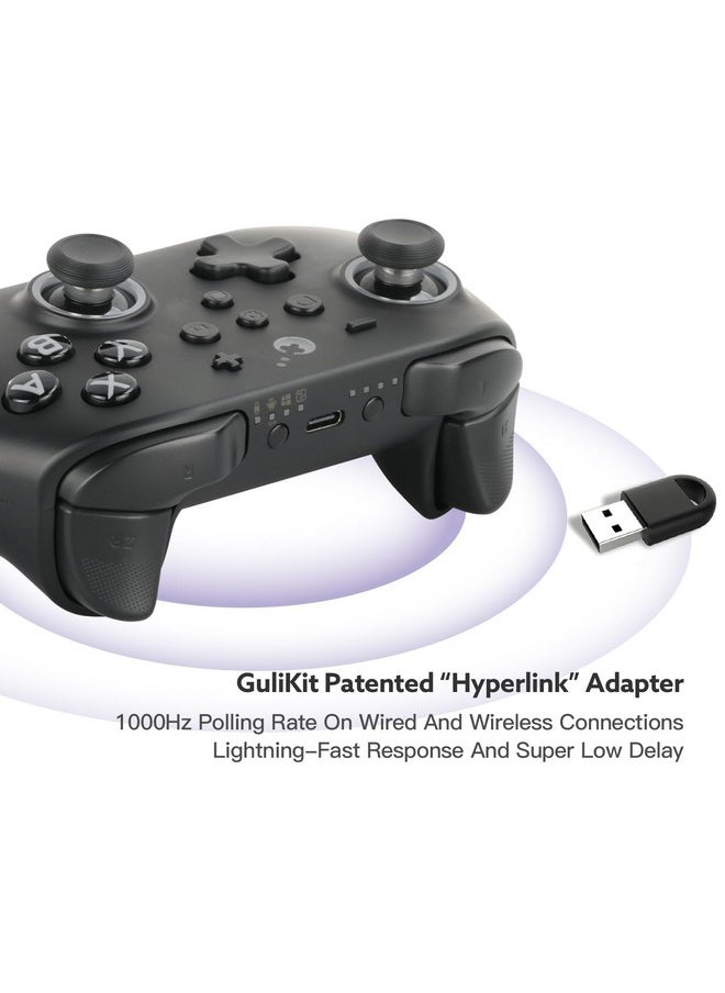 Gulikit - Kk3 Max Controller (No Drift) For Switch/Pc/Android/Macos/Ios With 4 Back Buttons, Hall Joysticks And Triggers, Maglev/Rotor/Hd Vibration,1000Hz Polling Rate, Rgb Lights - Image 1