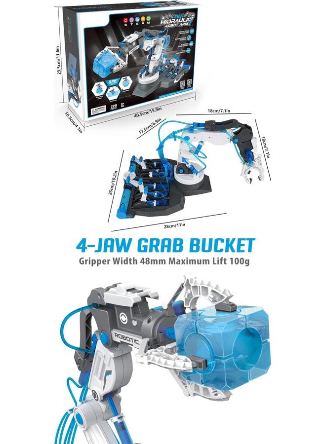 Magicwand STEM & STEAM 3-in-1 DIY Hydraulic Intelligent Robotic Arm Toy for Kids【220 Pcs】 - Image 3