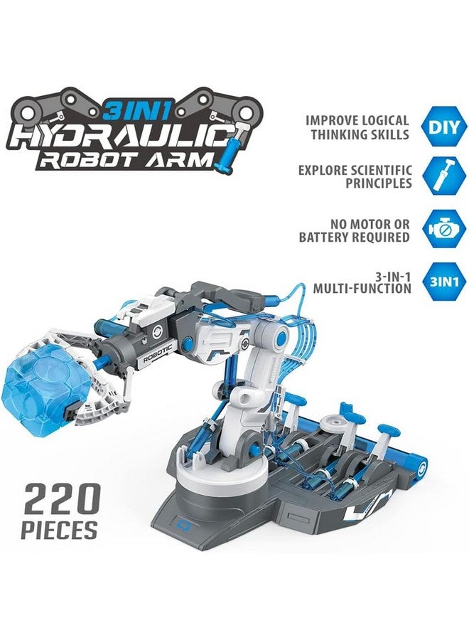 Magicwand STEM & STEAM 3-in-1 DIY Hydraulic Intelligent Robotic Arm Toy for Kids【220 Pcs】 - Image 2