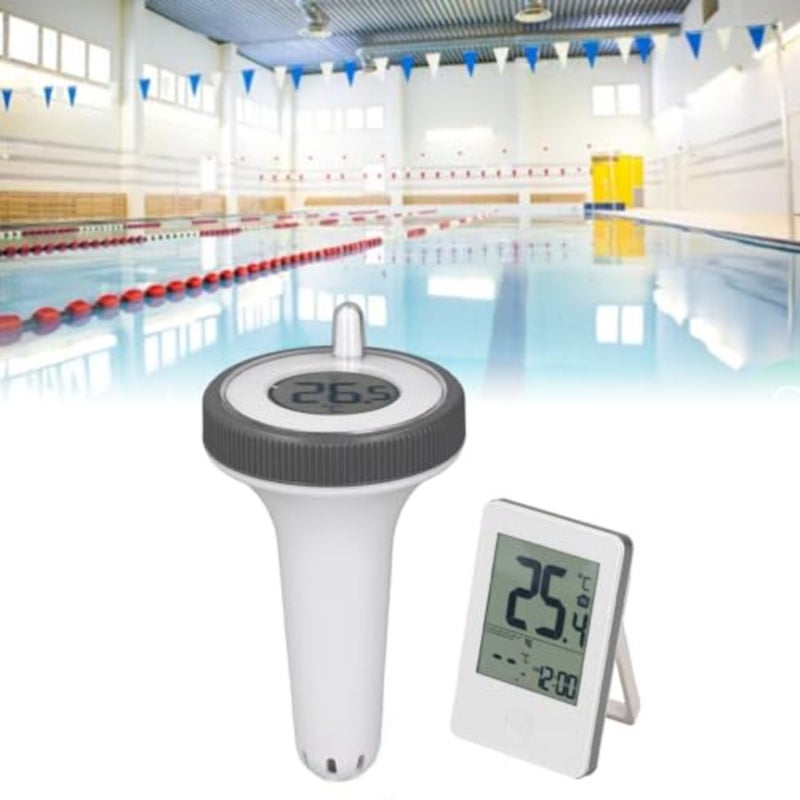 Digital Pool Thermometer with LCD Display 0.1 Accuracy Waterproof Wireless Floating Thermometer Easy-Read for Hot Tub, Ice Bath, Aquarium, Pond Home Outdoor Use - Image 5