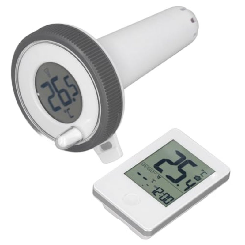 Digital Pool Thermometer with LCD Display 0.1 Accuracy Waterproof Wireless Floating Thermometer Easy-Read for Hot Tub, Ice Bath, Aquarium, Pond Home Outdoor Use - Image 1