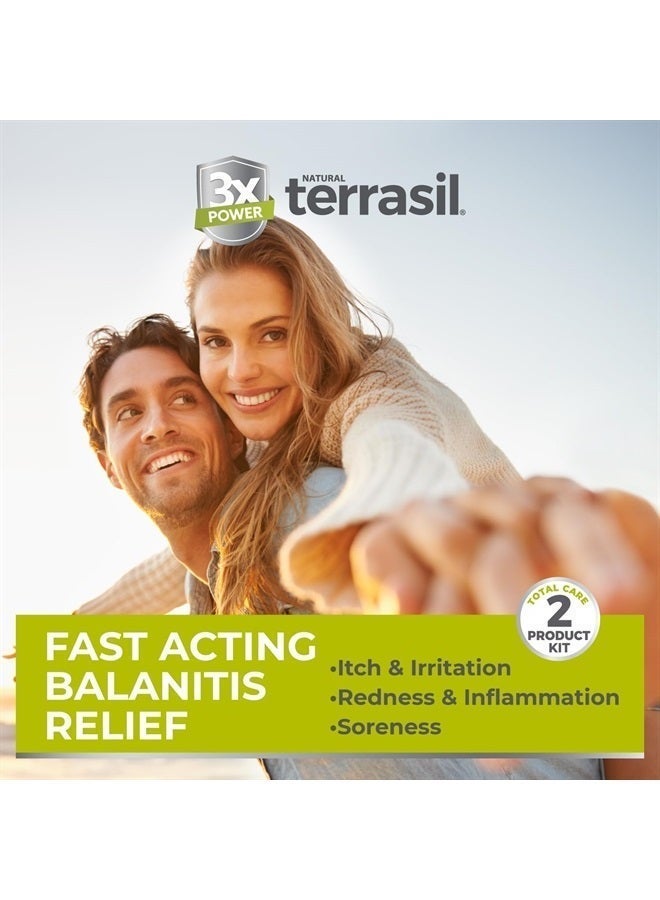 Terrasil مجموعة صابون تنظيف وتخفيف التهاب الحشفة مكونة من منتجين - علاج التهاب الحشفة للرجال، مرهم طبيعي للقلفة لعلاج أعراض التهاب الحشفة: الحكة والتهيج. تم اختباره من قبل أطباء الجلدية (أنبوب 14 جرام + قطعة صابون) - Image 3