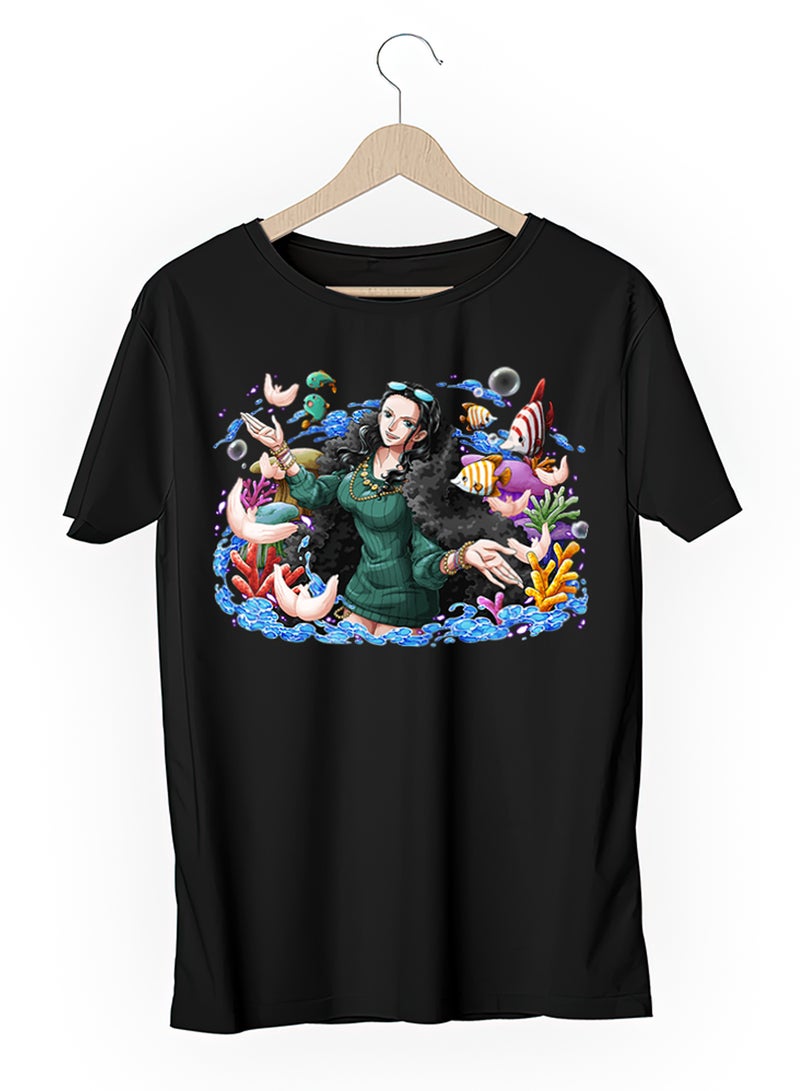 Fashion World Cotton T-shirt Printed with High-quality Anime One piece Nico Robin - Image 3